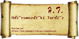 Háromszéki Teréz névjegykártya